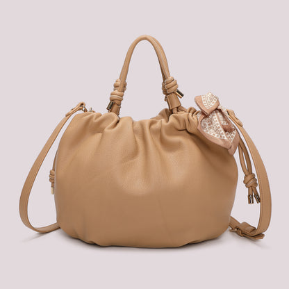BORSA A MANO CON FOULARD