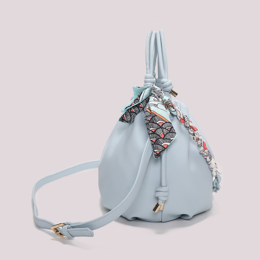 BORSA A MANO CON FOULARD