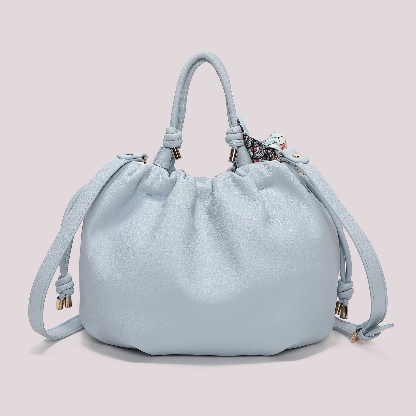BORSA A MANO CON FOULARD
