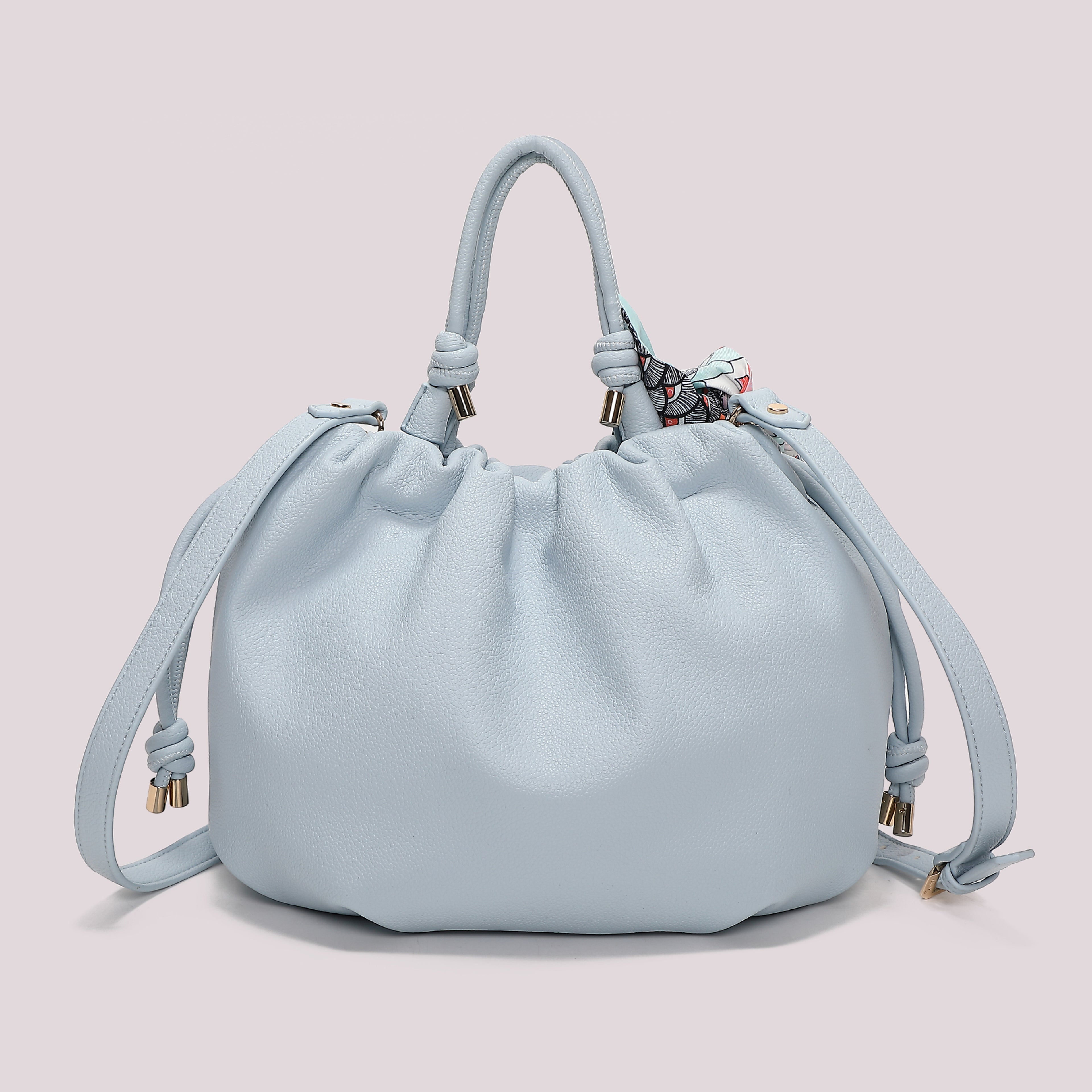 BORSA A MANO CON FOULARD