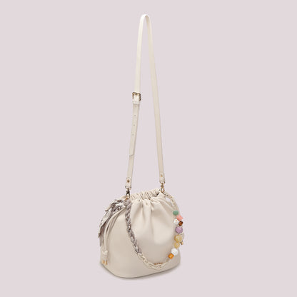 BORSA A SPALLA CON FOULARD