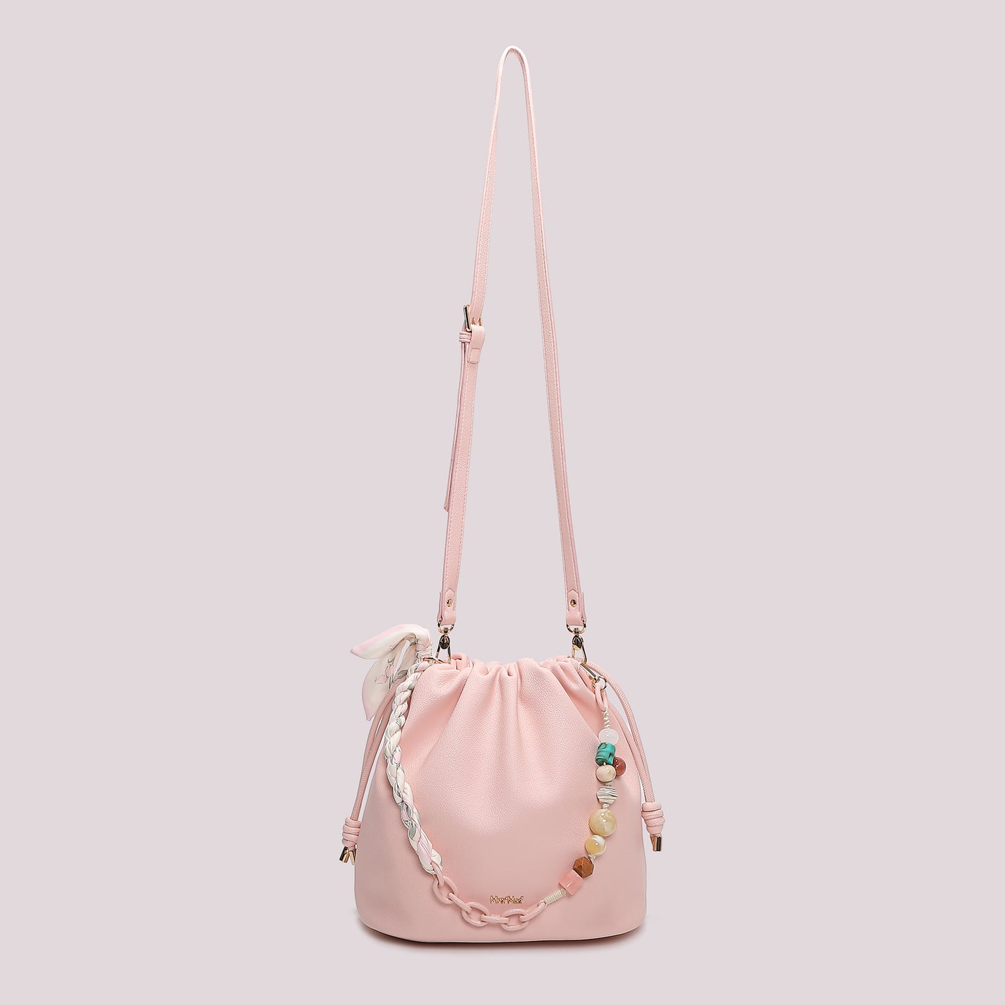 BORSA A SPALLA CON FOULARD