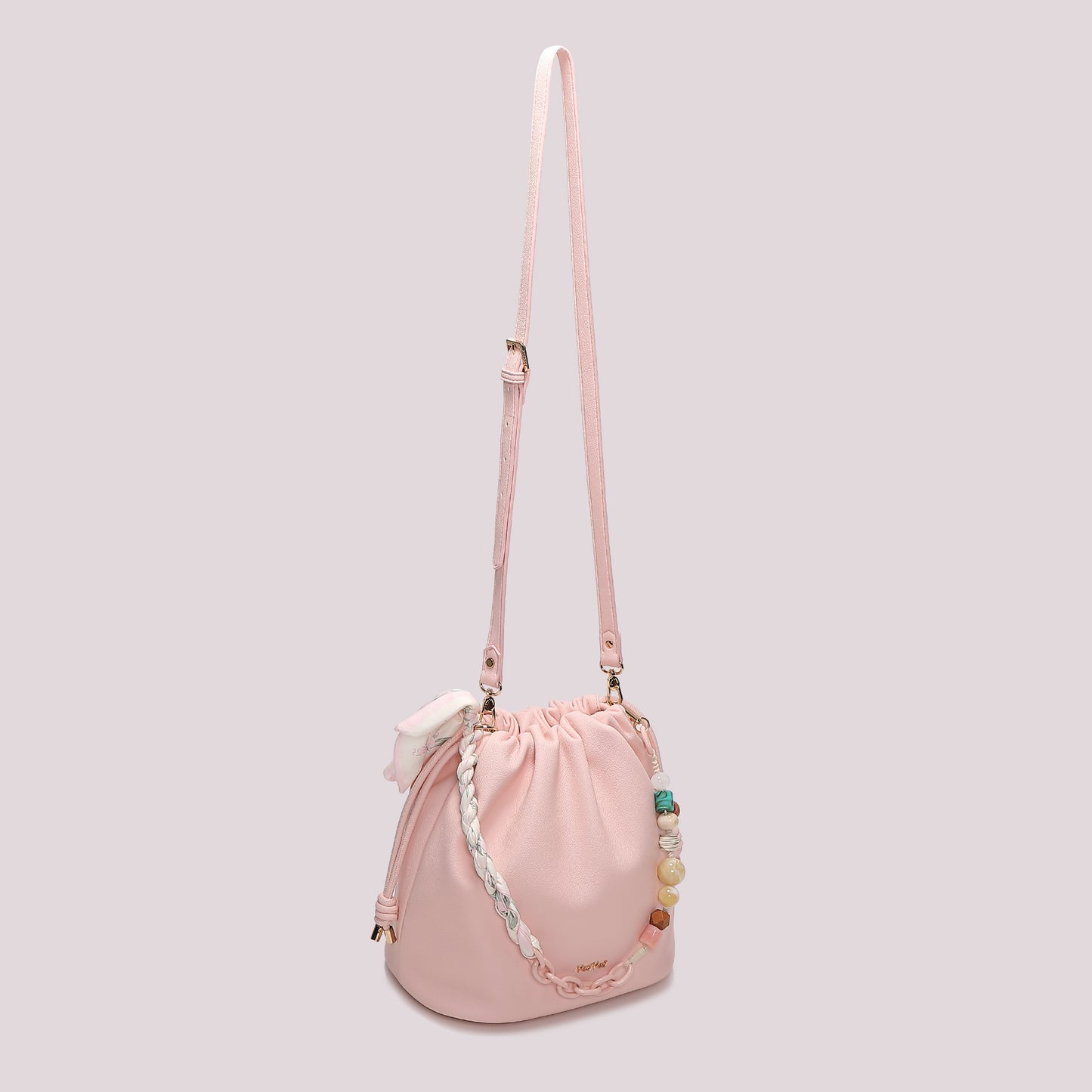 BORSA A SPALLA CON FOULARD