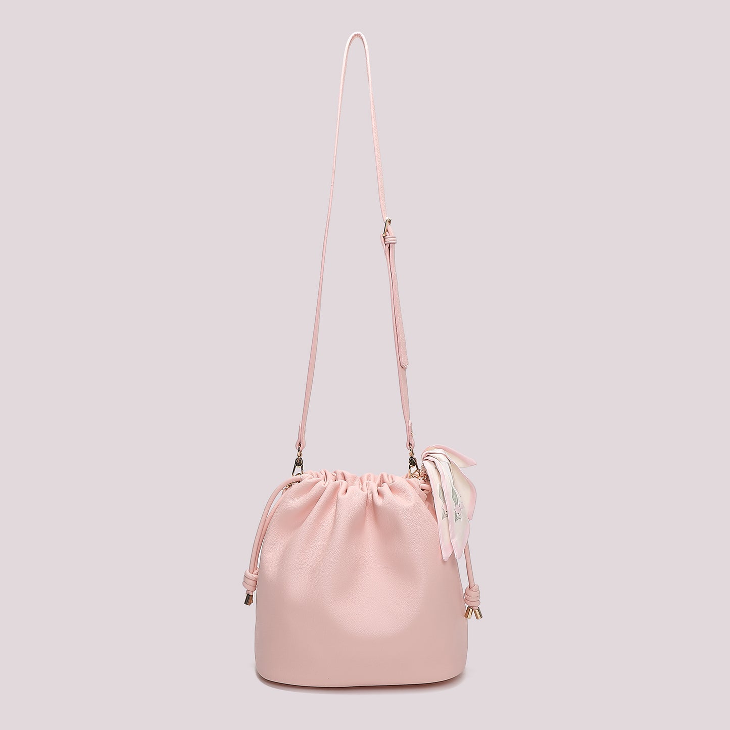 BORSA A SPALLA CON FOULARD