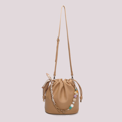 BORSA A SPALLA CON FOULARD