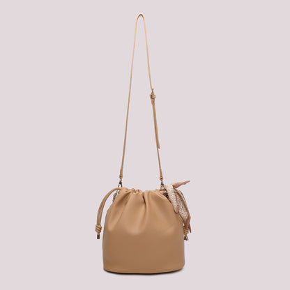 BORSA A SPALLA CON FOULARD