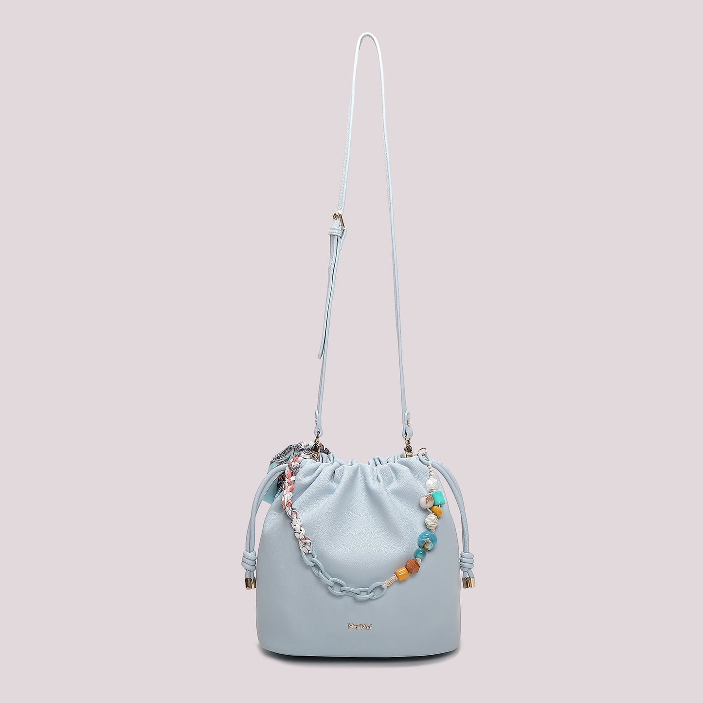 BORSA A SPALLA CON FOULARD