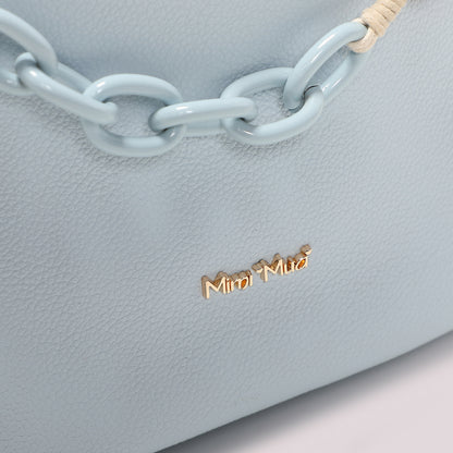 BORSA A SPALLA CON FOULARD