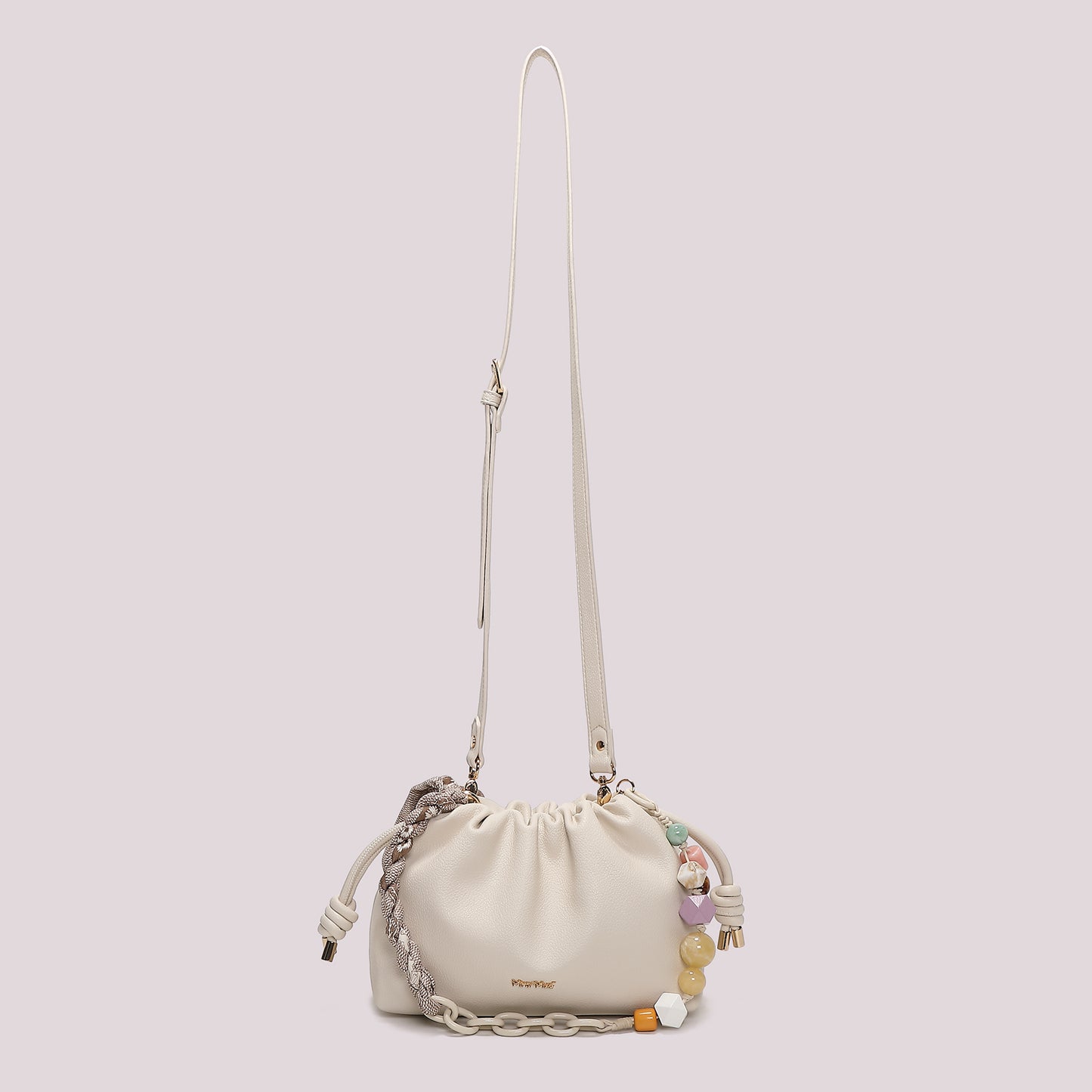 BORSA A TRACOLLA CON FOULARD