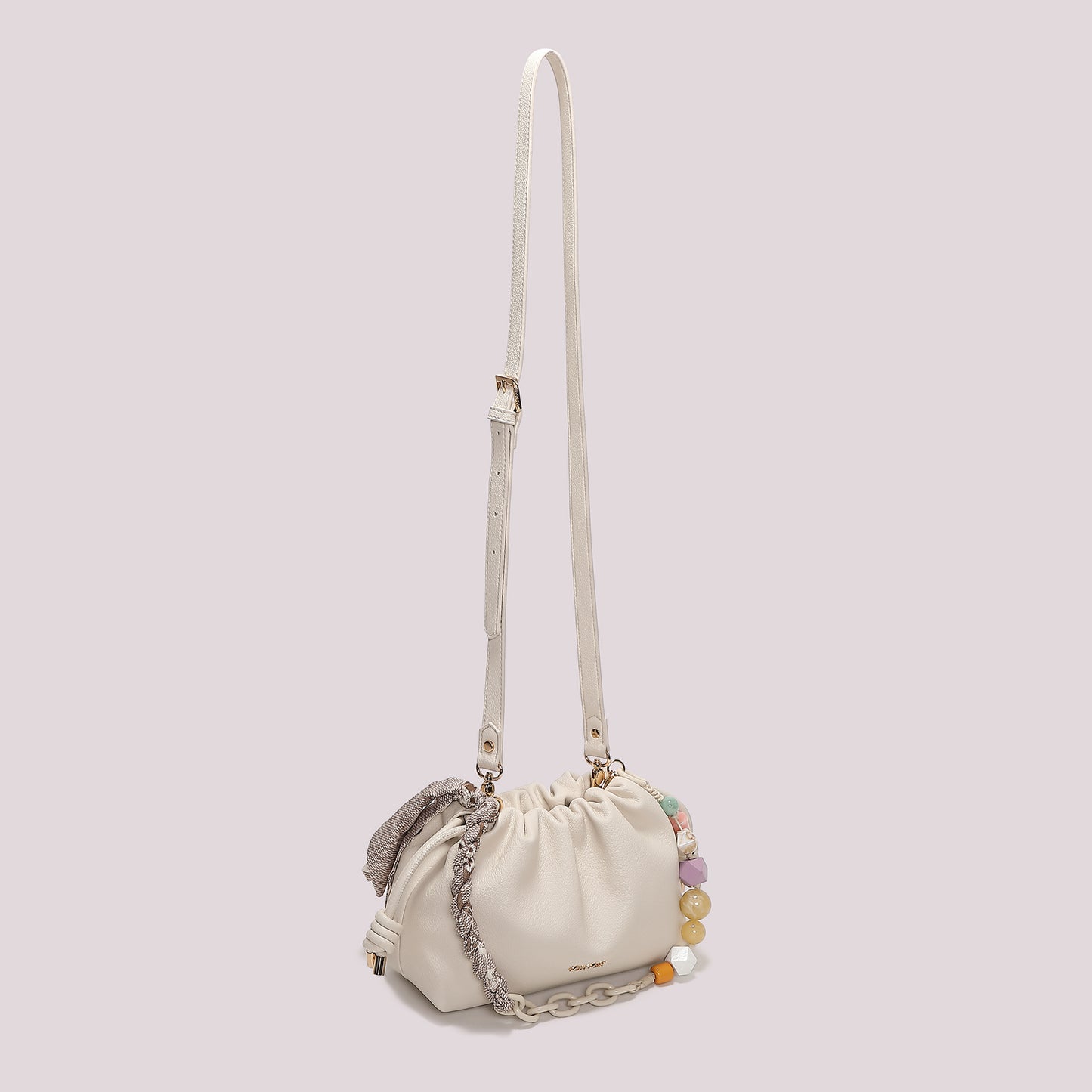 BORSA A TRACOLLA CON FOULARD