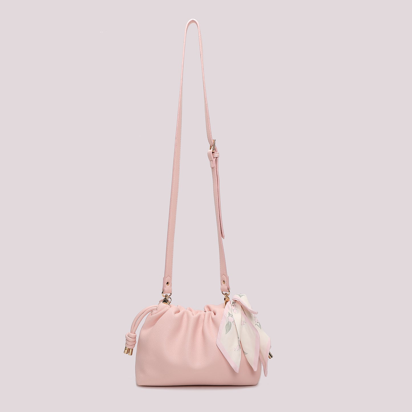 BORSA A TRACOLLA CON FOULARD