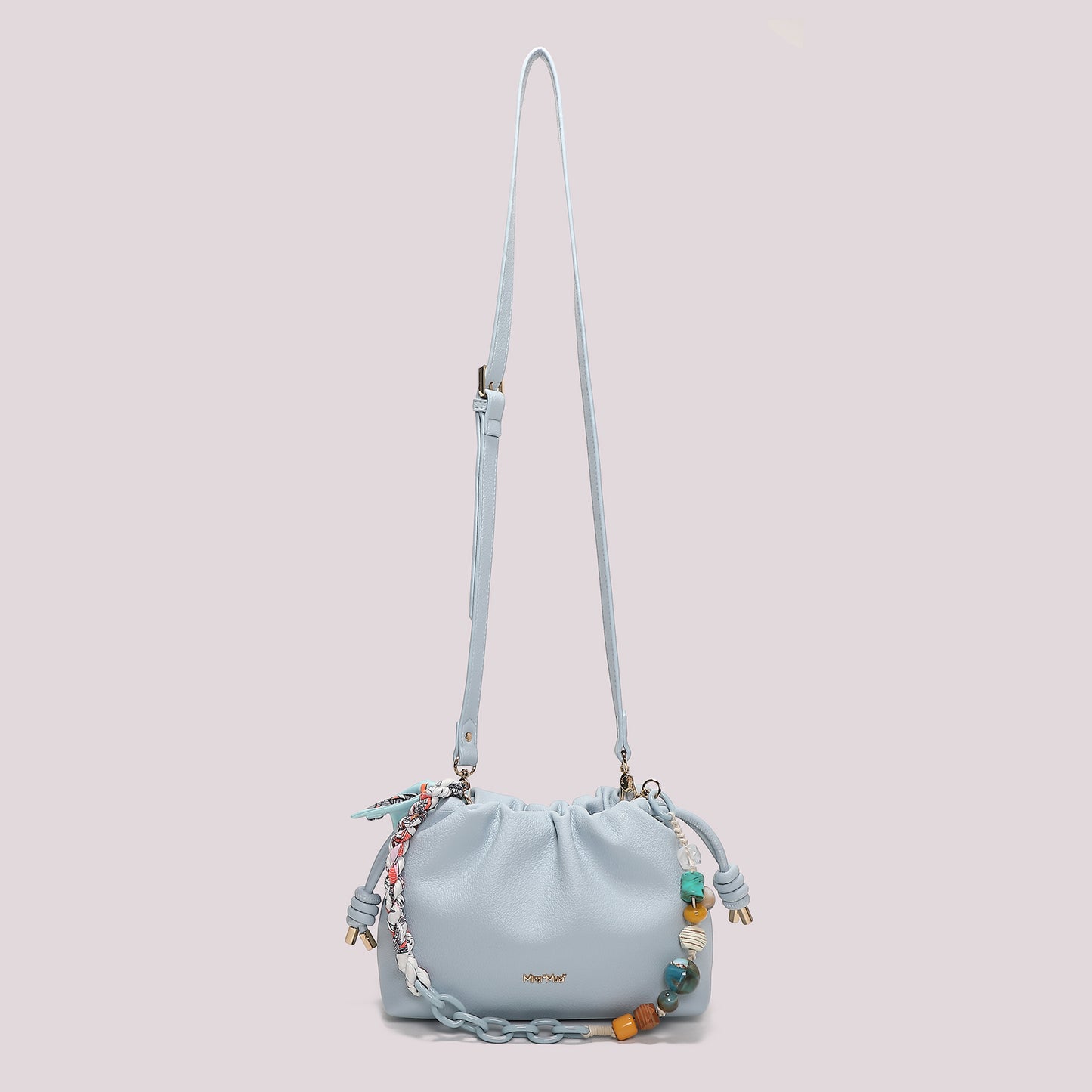 BORSA A TRACOLLA CON FOULARD