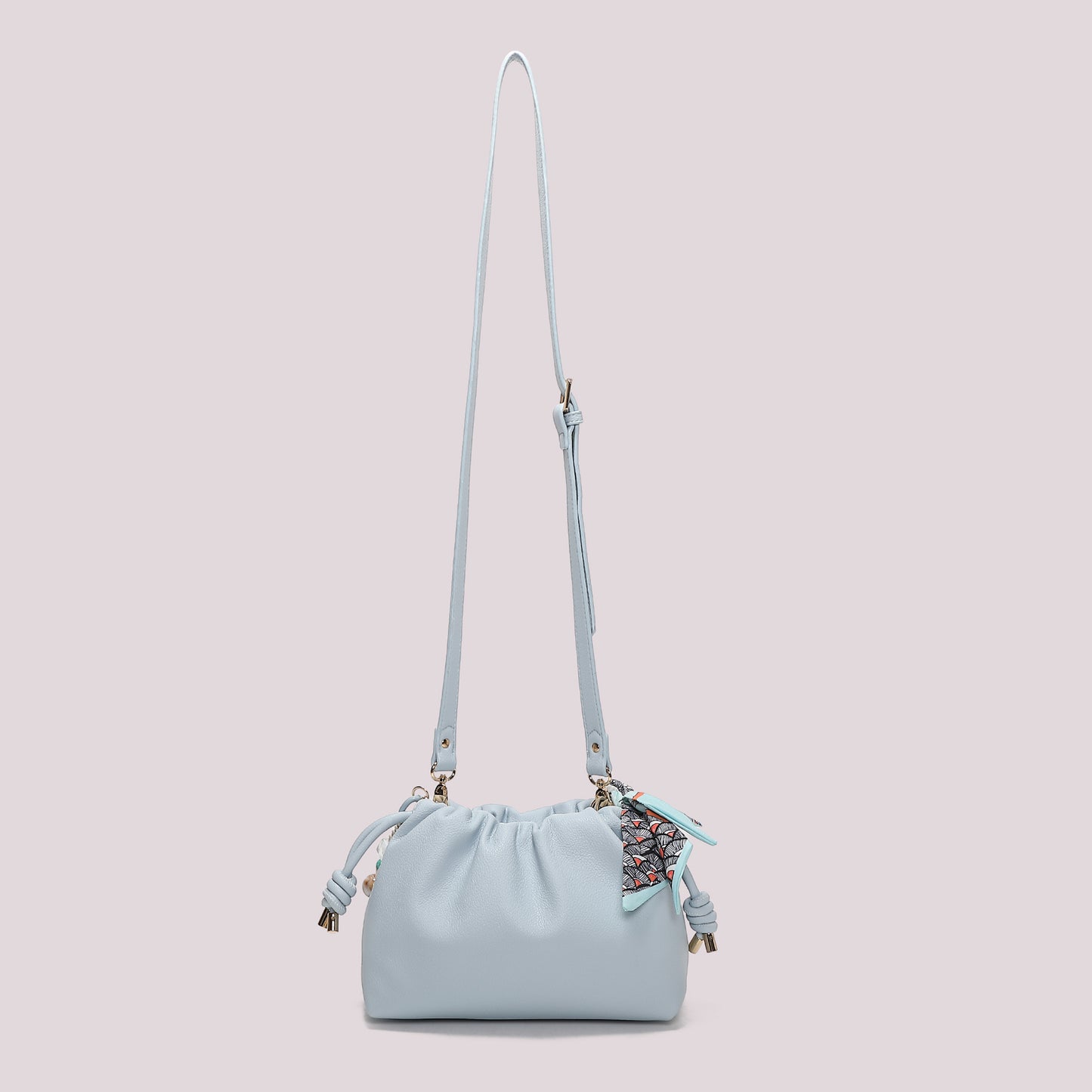 BORSA A TRACOLLA CON FOULARD