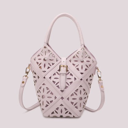 BORSA A TRACOLLA CON MOTIVO TRAFORATO