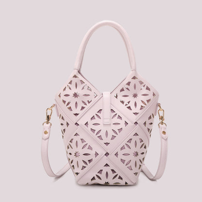 BORSA A TRACOLLA CON MOTIVO TRAFORATO