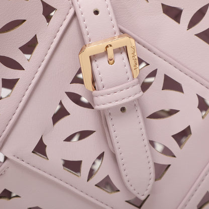 BORSA A TRACOLLA CON MOTIVO TRAFORATO