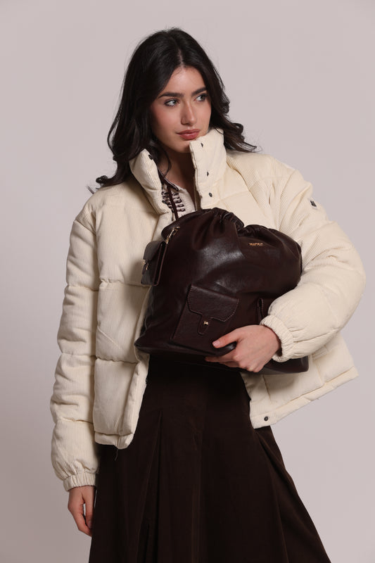 BORSA A SPALLA CON TASCHE