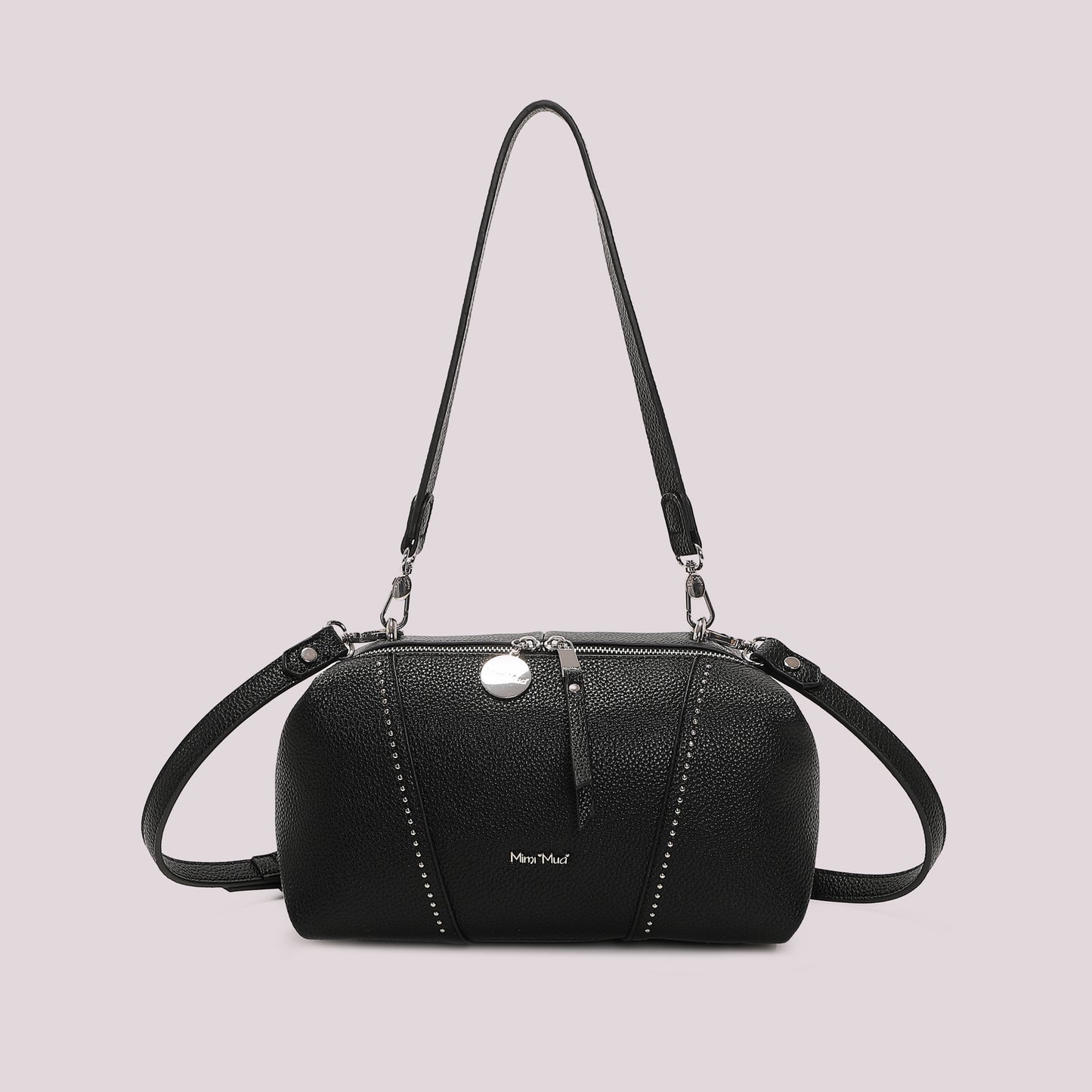 BORSA A SPALLA CON PICCOLE BORCHIE