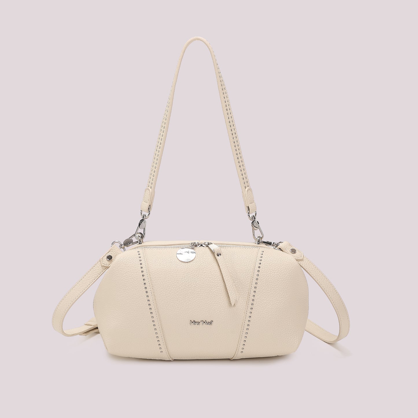 BORSA A SPALLA CON PICCOLE BORCHIE