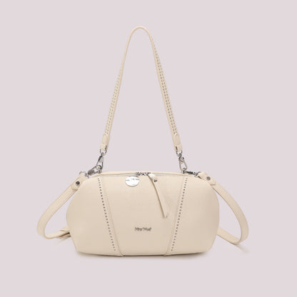 BORSA A SPALLA CON PICCOLE BORCHIE