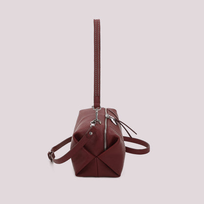 BORSA A SPALLA CON PICCOLE BORCHIE