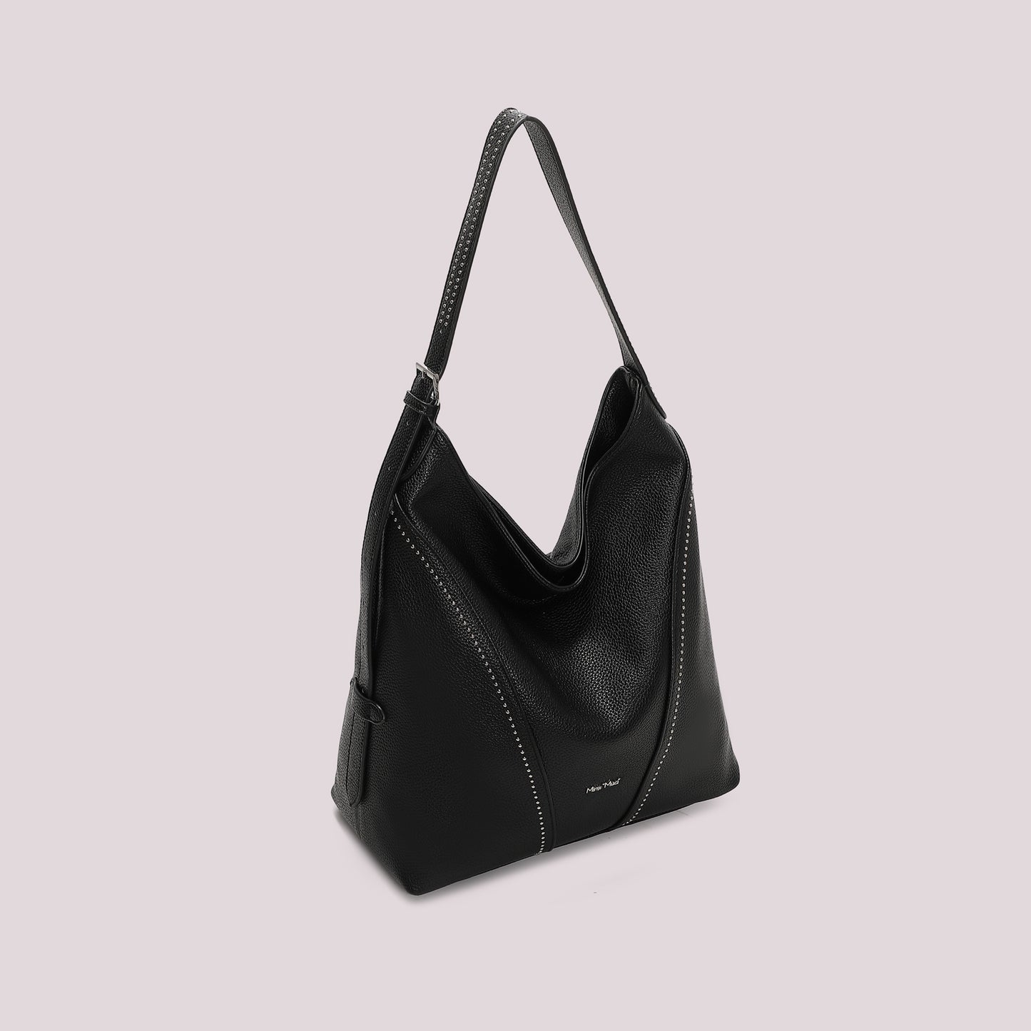 BORSA A SACCA CON PICCOLE BORCHIE