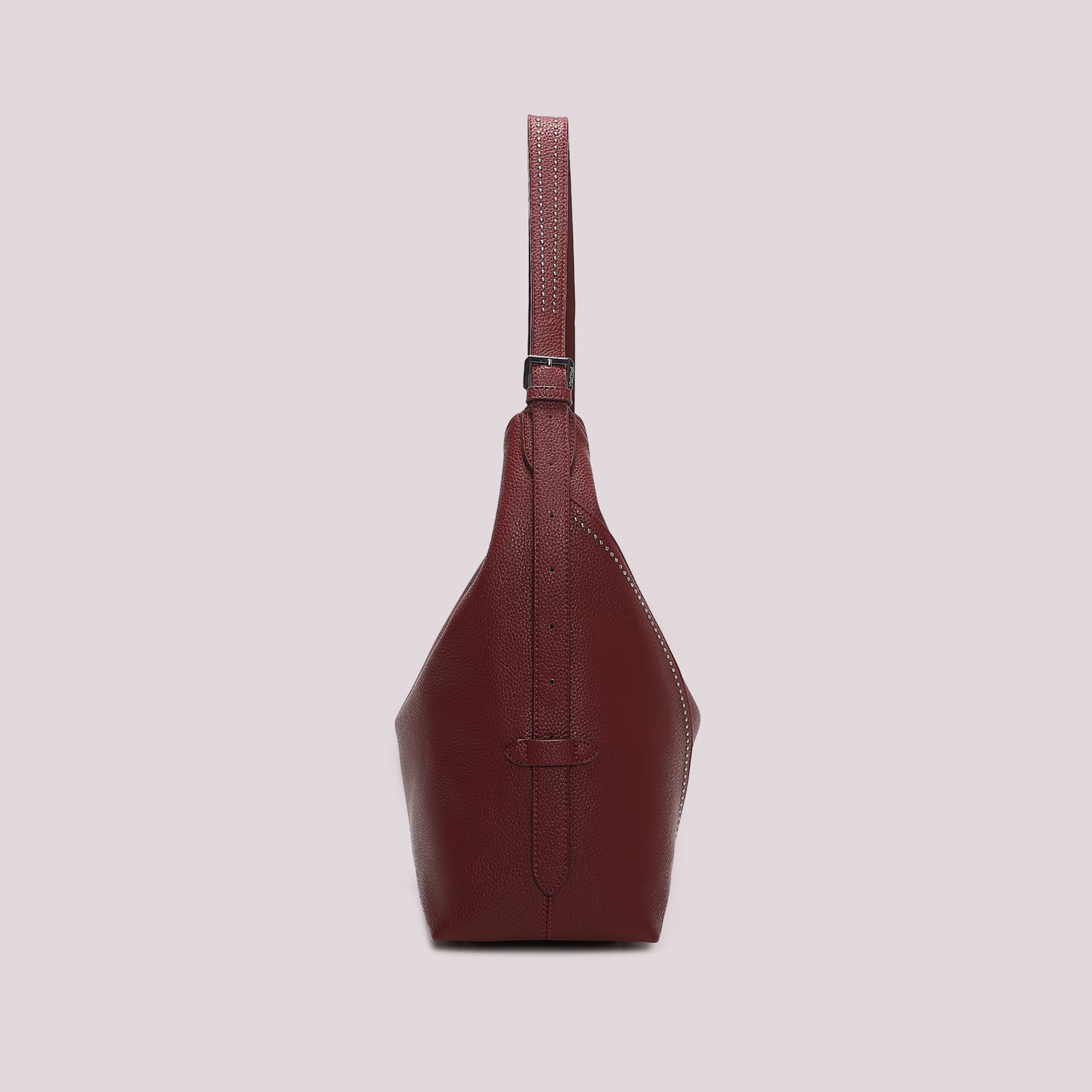 BORSA A SACCA CON PICCOLE BORCHIE