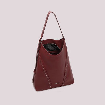 BORSA A SACCA CON PICCOLE BORCHIE