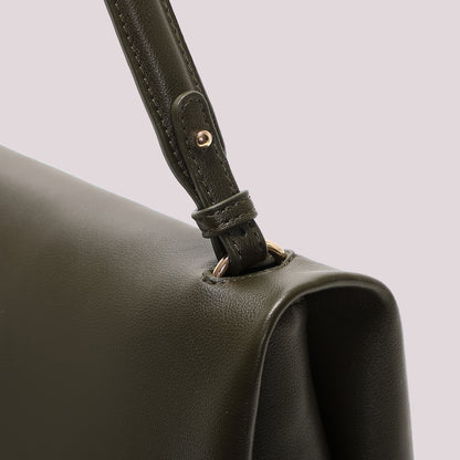 BORSA A SPALLA CON DETTAGLIO DORATO