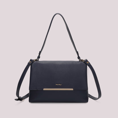 BORSA A SPALLA CON DETTAGLIO DORATO
