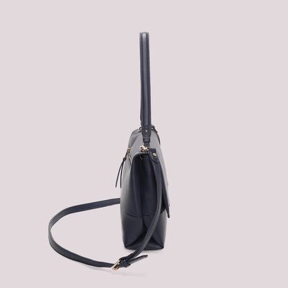 BORSA A SPALLA CON DETTAGLIO DORATO