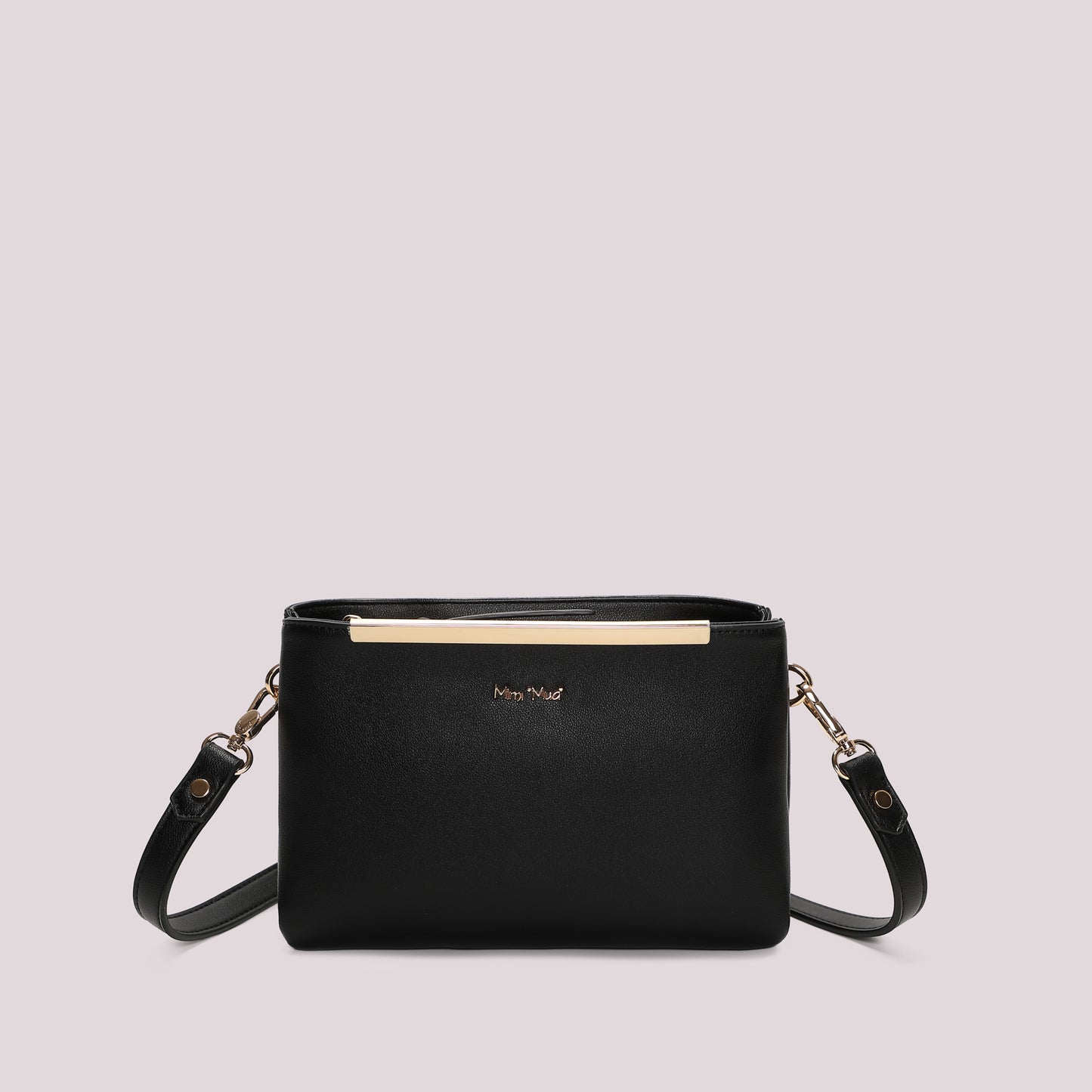 BORSA A TRACOLLA CON DETTAGLIO DORATO