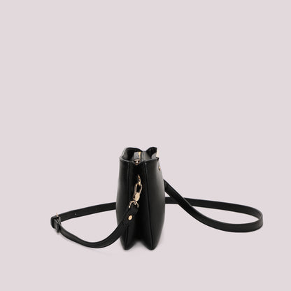 BORSA A TRACOLLA CON DETTAGLIO DORATO