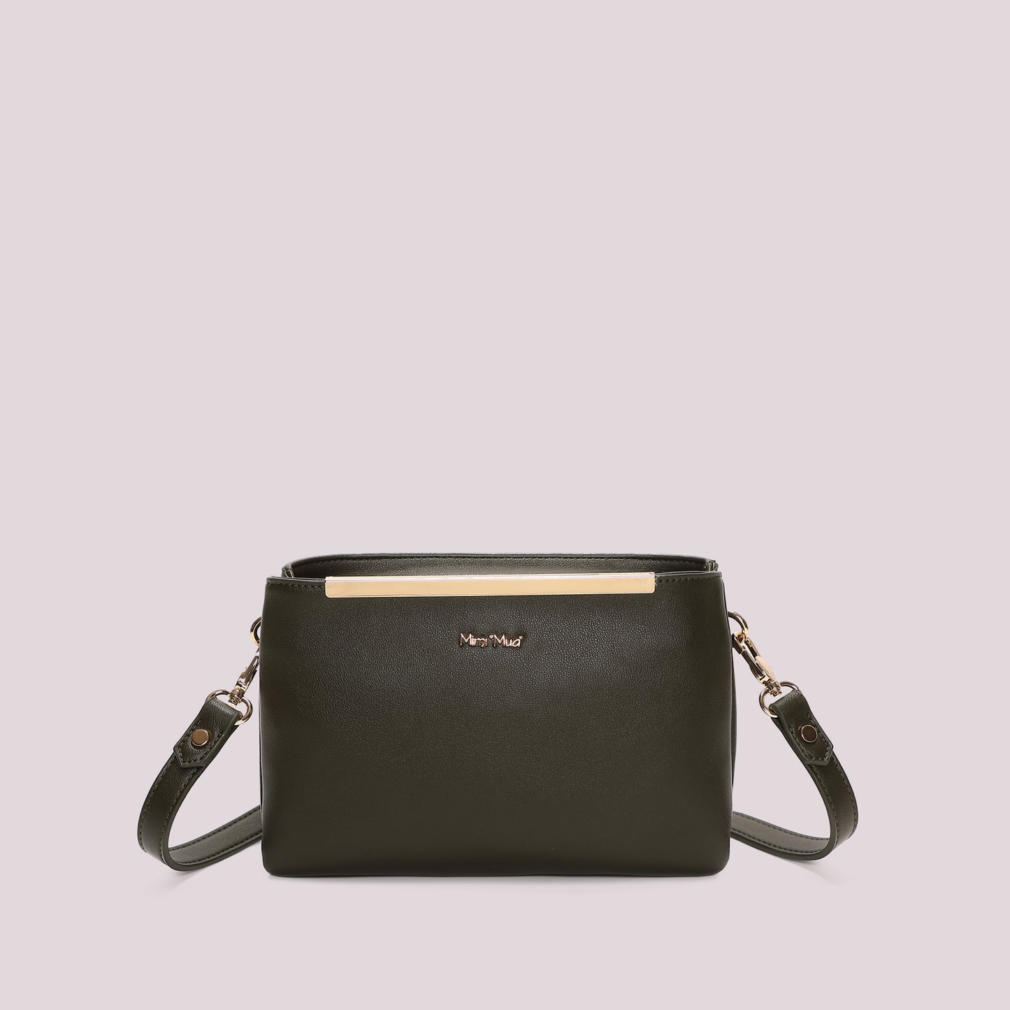 BORSA A TRACOLLA CON DETTAGLIO DORATO