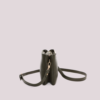 BORSA A TRACOLLA CON DETTAGLIO DORATO