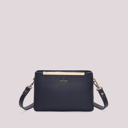 BORSA A TRACOLLA CON DETTAGLIO DORATO