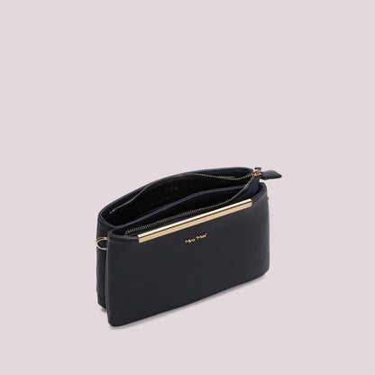 BORSA A TRACOLLA CON DETTAGLIO DORATO