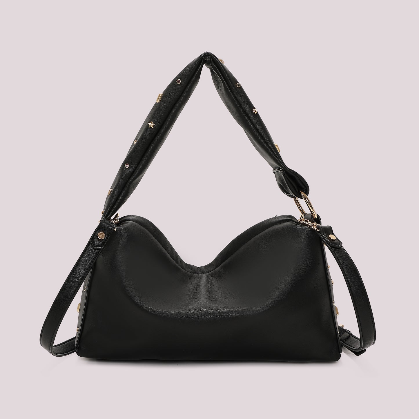 BORSA A BRACCIO CON APPLICAZIONI COLORATE