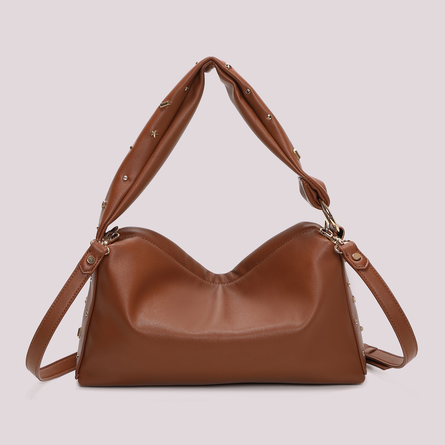 BORSA A BRACCIO CON APPLICAZIONI COLORATE