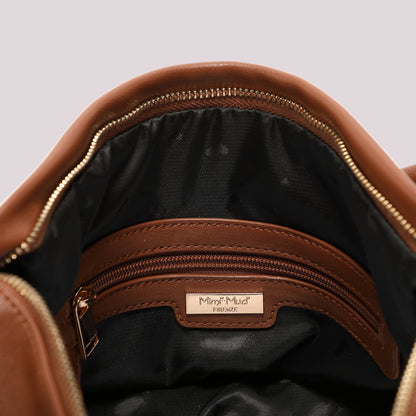 BORSA A BRACCIO CON APPLICAZIONI COLORATE
