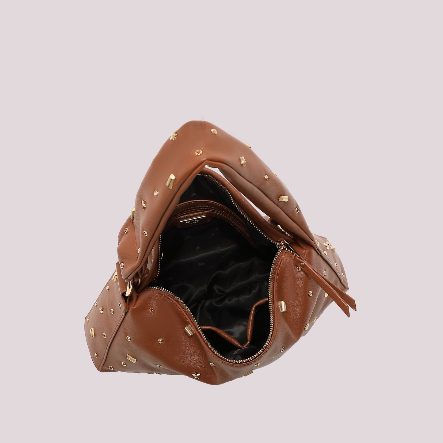 BORSA A BRACCIO CON APPLICAZIONI COLORATE