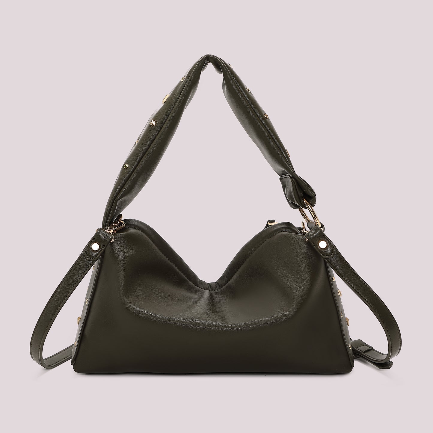 BORSA A BRACCIO CON APPLICAZIONI COLORATE