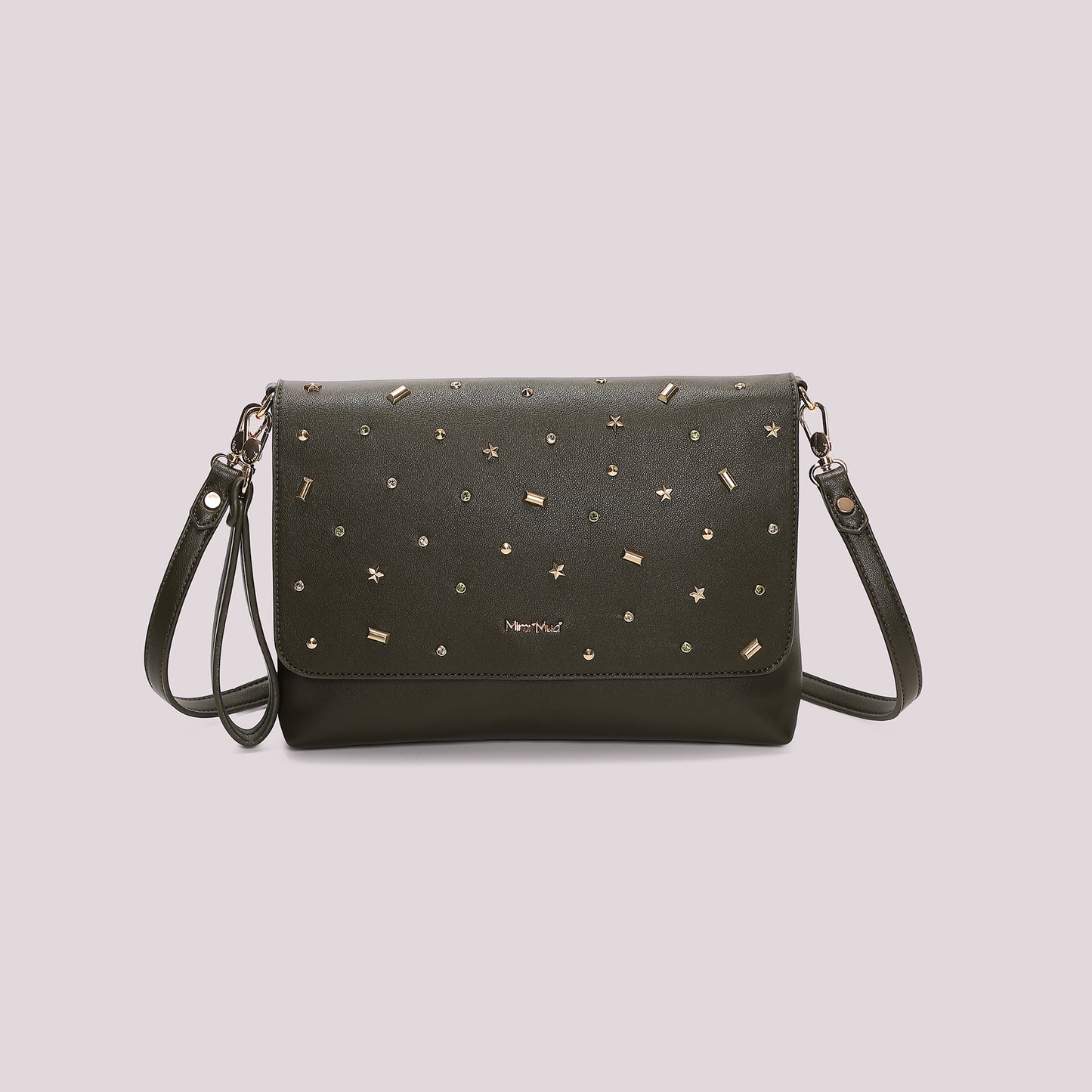 BORSA A BUSTA CON APPLICAZIONI COLORATE