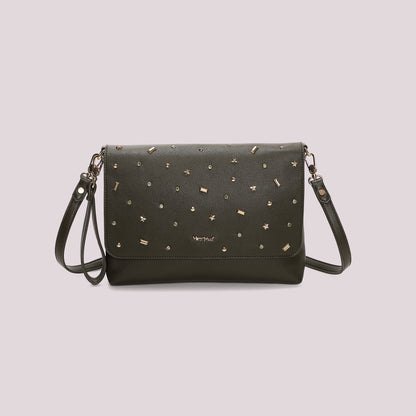 BORSA A BUSTA CON APPLICAZIONI COLORATE
