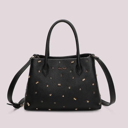 BORSA A SHOPPING CON APPLICAZIONI COLORATE