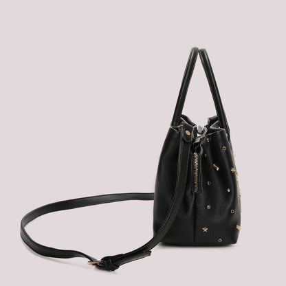 BORSA A SHOPPING CON APPLICAZIONI COLORATE