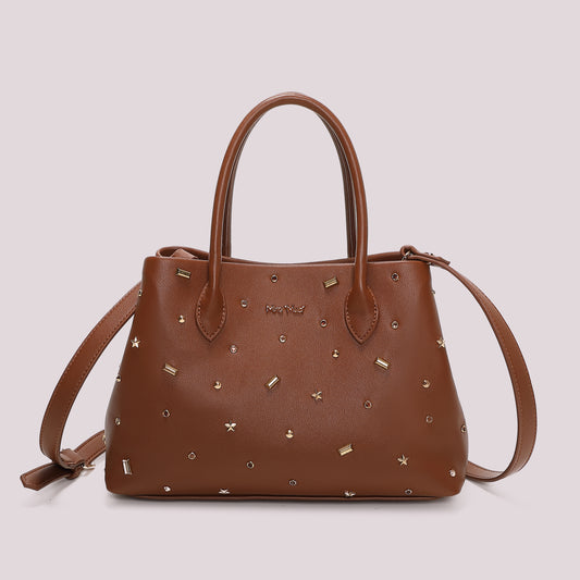 BORSA A SHOPPING CON APPLICAZIONI COLORATE