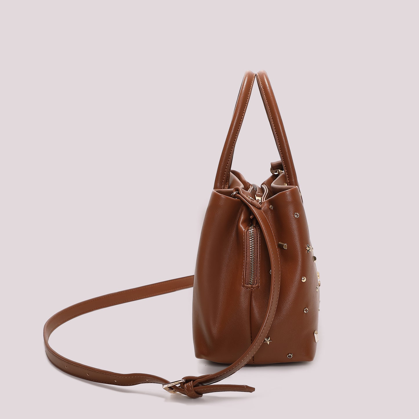 BORSA A SHOPPING CON APPLICAZIONI COLORATE