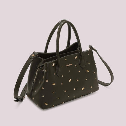 BORSA A SHOPPING CON APPLICAZIONI COLORATE