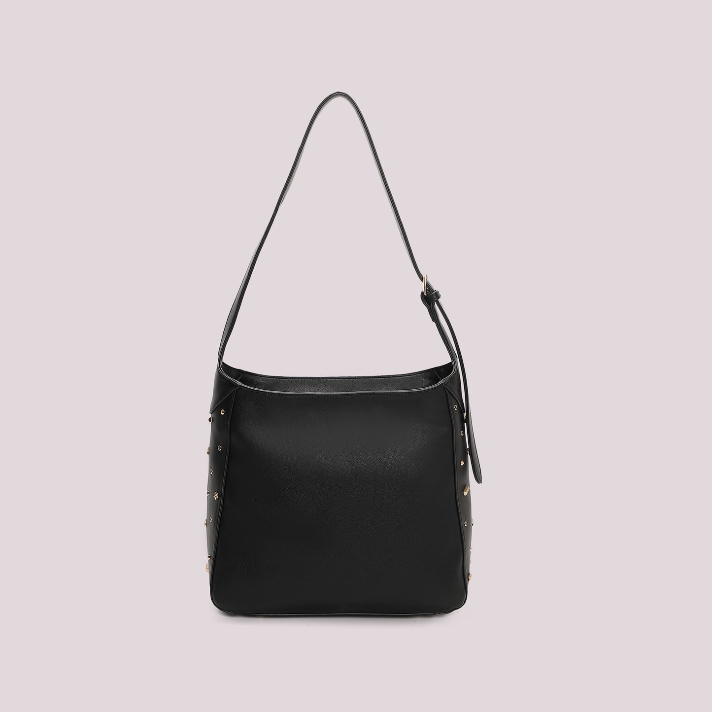 BORSA A SPALLA CON APPLICAZIONI COLORATE